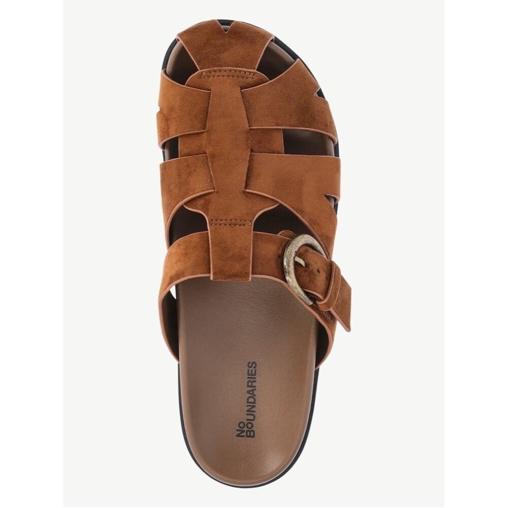 NWT Fisherman Sandals Brown Faux Suede Buckle Slides Women's  11 / Men's Size 9⁠